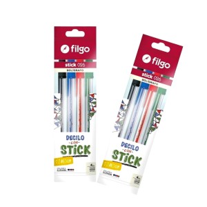 FILGO BOLIGRAFO STICK 026 SURTIDAS x 4u FLOW PACK